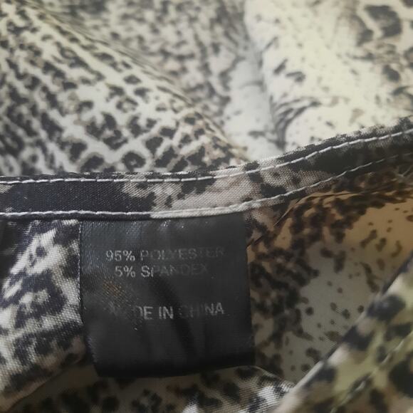 Rancho Estancia Womens Reba Blouse Western Snakeskin Fringe Size Small - Picture 7 of 9